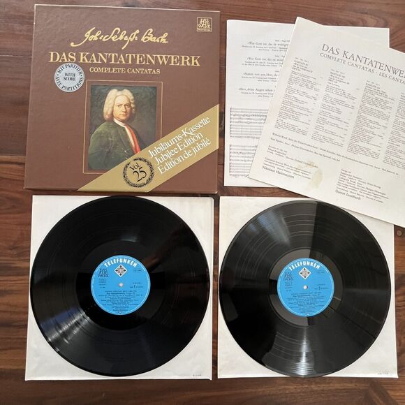 J.S. Bach Das Kantatenwerk Complete Cantatas Vol 25 LP Box Set 1980 Telefunken - Picture 3 of 8